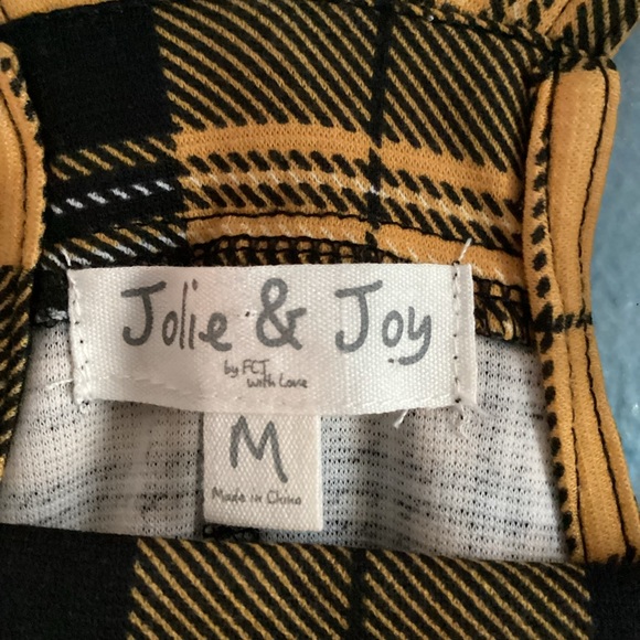 Jolie & Joy by FCI Plaid Ponte Skitall size M Girls - Picture 6 of 8